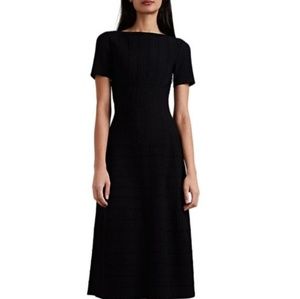 ALAÏAWavy-Striped Compact Knit Dress